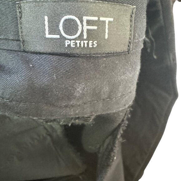 Loft Petites Womens Size 0P Black Curvy Slim Straight Leg Pants - Picture 5 of 7